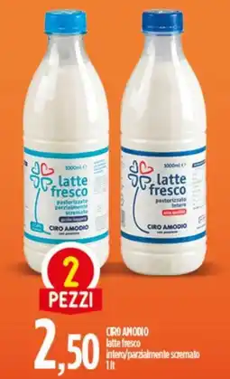 Ciro Amodio CIRO AMODIO latte fresco intero/parzialmente scremato offerta