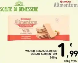 Spazio Conad Wafer senza glutine conad alimentum offerta