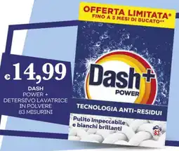 Pilato Dash power + detersivo lavatrice in polvere offerta