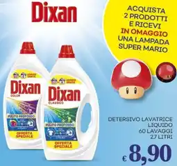 Pilato Dixan detersivo lavatrice liquido offerta