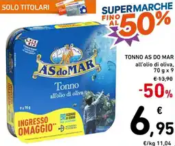 Spazio Conad Tonno as do mar all'olio di oliva offerta
