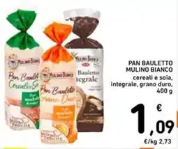 Spazio Conad Pan bauletto mulino bianco cereali e soia, integrale, grano duro offerta