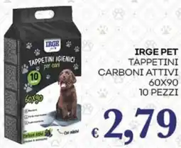 Pilato Irge pet tappetini carboni attivi offerta