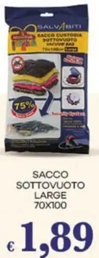 Pilato Minerva sacco sottovuoto large offerta