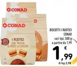 Spazio Conad Biscotti i rustici CONAD offerta