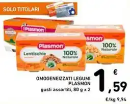Spazio Conad Omogeneizzati legumi PLASMON offerta