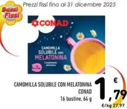 Spazio Conad Camomilla solubile con melatonina CONAD offerta