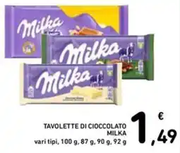 Spazio Conad Tavolette di cioccolato MILKA offerta