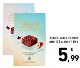 Spazio Conad Choco wafer lindt latte e dark offerta