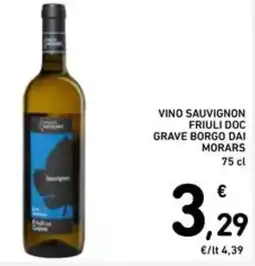 Spazio Conad Vino sauvignon friuli doc grave borgo dai morars offerta