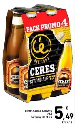Spazio Conad Birra ceres strong ale offerta