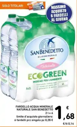 Spazio Conad Fardello acqua minerale naturale SAN BENEDETTO offerta