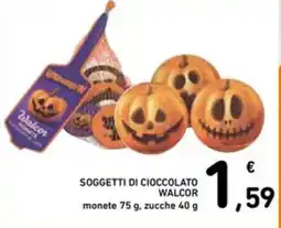 Spazio Conad Soggetti di cioccolato walcor monete, zucche offerta