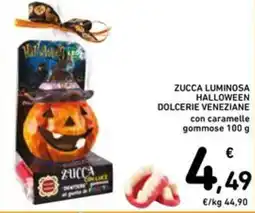 Spazio Conad Zucca luminosa halloween dolcerie veneziane con caramelle gommose offerta