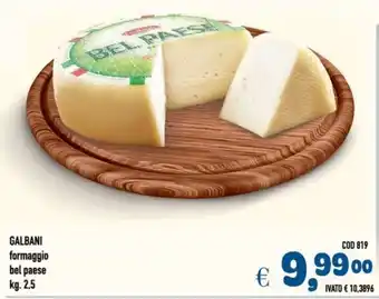 Del Prete Distribuzioni GALBANI formaggio bel paese offerta