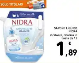 Spazio Conad Sapone liquido nidra idratante offerta