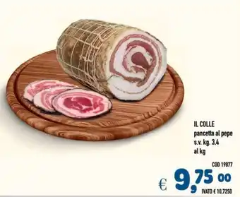 Del Prete Distribuzioni IL COLLE pancetta al pepe s.v. offerta