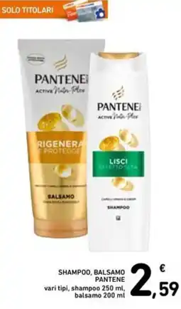 Spazio Conad Shampoo, balsamo PANTENE offerta