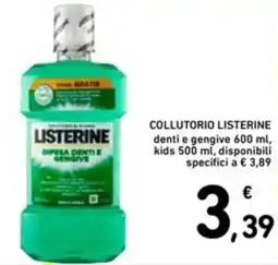 Spazio Conad Collutorio listerine denti e gengive offerta
