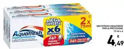 Spazio Conad Dentifricio aquafresh tripla protezione offerta