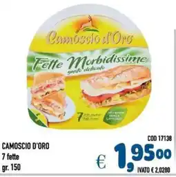 Del Prete Distribuzioni CAMOSCIO D'ORO 7 fette offerta