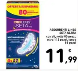 Spazio Conad Assorbenti lines seta ultra offerta