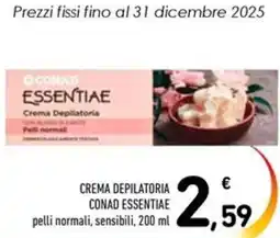 Spazio Conad Crema depilatoria conad essentiae pelli normali, sensibili offerta