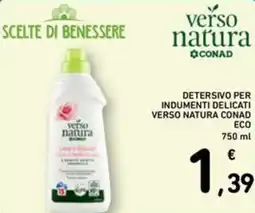 Spazio Conad Detersivo per indumenti delicati verso natura conad eco offerta