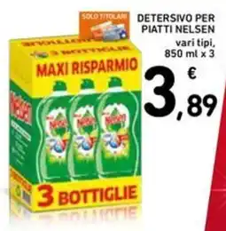 Spazio Conad Detersivo per piatti NELSEN offerta