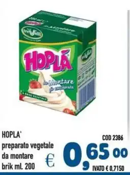 Del Prete Distribuzioni HOPLA preparato vegetale da montare brik offerta