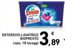 Spazio Conad Detersivo lavatrice BIOPRESTO offerta