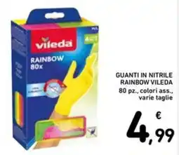 Spazio Conad Guanti in nitrile rainbow VILEDA offerta