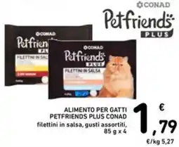 Spazio Conad Alimento per gatti petfriends plus CONAD offerta