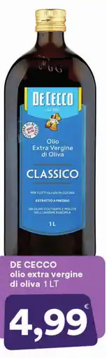 Supermercati Pasquale Prisco DE CECCO olio extra vergine di oliva offerta