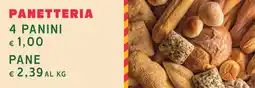 Supermercati Pasquale Prisco Panetteria 4 panini offerta