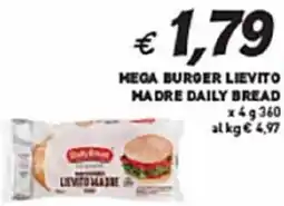 Coal Mega burger lievito madre daily bread offerta