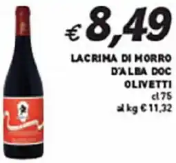 Coal Lacrima di morro d'alba doc olivetti offerta