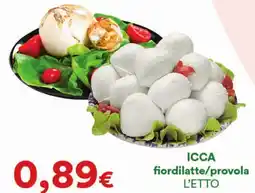 Supermercati Pasquale Prisco ICCA fiordilatte/provola offerta