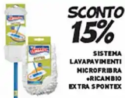 Coal Sistema lavapavimenti microfribra ricambio extra spontex offerta