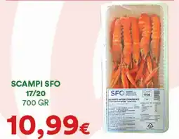 Supermercati Pasquale Prisco SCAMPI SFO 17/20 offerta