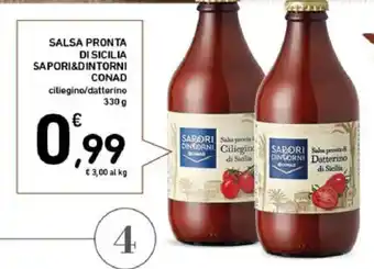 Salsa pronta di sicilia SAPORI&DINTORNI CONAD