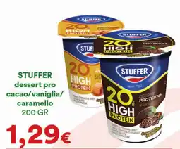 Supermercati Pasquale Prisco STUFFER dessert pro cacao/vaniglia/ caramello offerta