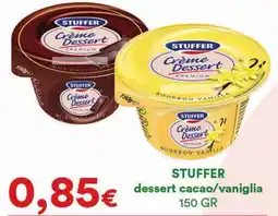 Supermercati Pasquale Prisco STUFFER dessert cacao/vaniglia offerta
