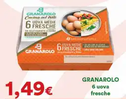 Supermercati Pasquale Prisco GRANAROLO 6 uova fresche offerta