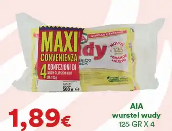 Supermercati Pasquale Prisco AIA wurstel wudy offerta