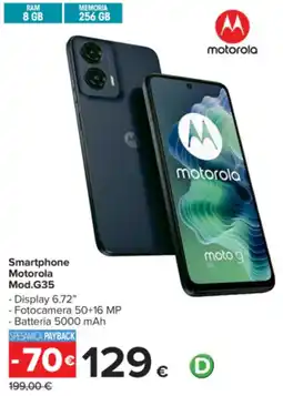 Carrefour Smartphone Motorola Mod.G35 offerta