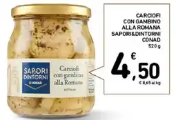 Spazio Conad Carciofi con gambino alla romana SAPORI&DINTORNI CONAD offerta
