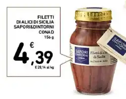Spazio Conad Filetti di alici di sicilia SAPORI&DINTORNI CONAD offerta