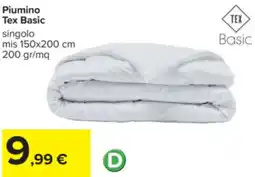 Carrefour Piumino Tex Basic offerta