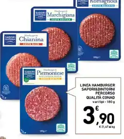Spazio Conad Linea hamburger sapori&dintorni percorso qualità CONAD offerta